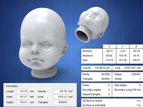 doll head toys games dollhead 3d print model - Mito3D