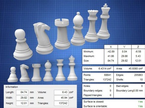 set di scacchi 3d print model - Mito3D