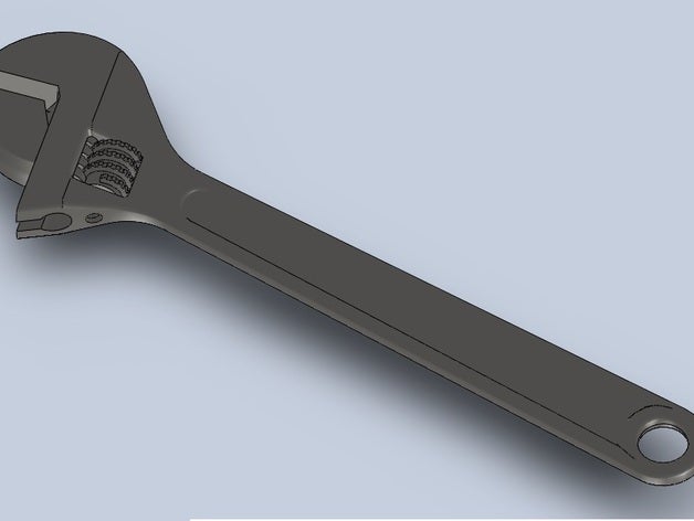 adjustable wrench challenge other gear tool worm 3D print model - Mito3D