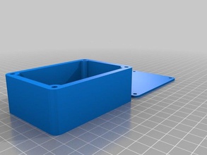1x2x3 inch customized customizer box lid screw holes diy 3d print model - Mito3D