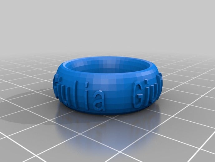 mi texto personalizado ringbraceletcrown cosa giulia la moda 3D print model - Mito3D