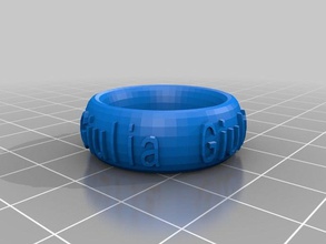 mi texto personalizado ringbraceletcrown cosa giulia la moda 3d print model - Mito3D