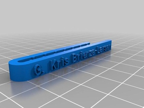 kris brienza-larsen-cravate accessoires personnalisé 3d print model - Mito3D