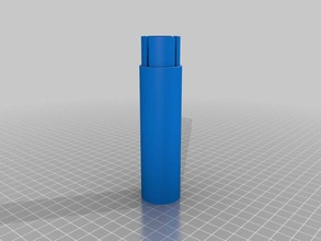 tubo inferior pedaço de 1 a 3 recipientes personalizador sistemas 3d print model - Mito3D