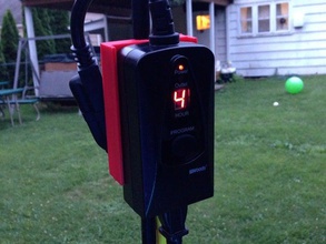 outdoor light sensitive timer holder garden 3d print model - Mito3D