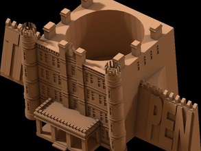 west virginia pen holder buildings structures castle ghost jail moundsville paranormal penitentiary prison spooky 3d print model - Mito3D