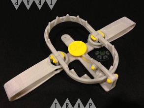 armadilha mecânico brinquedos bear trap o jaws dentes 3d print model - Mito3D
