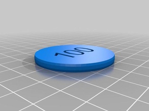 my customized poker chip other 3d print model - Mito3D