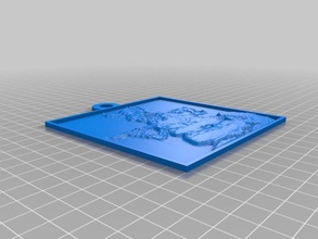 viking homem lithopane invertido 2d a arte personalizado 3d print model - Mito3D