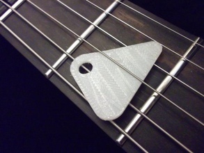 customizable plectrum guitar pick music customizer openscad 3d print model - Mito3D
