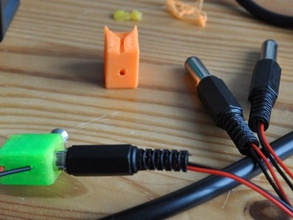 power supply socket improviser 6mm electronics 3d print model - Mito3D