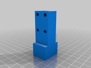 mendel 18mm square nut trap axis trapizoidal rod 3d printer parts acme leadscrew 3d print model - Mito3D