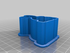 coelho 1 a minha imagem personalizada com base cortador de cookie cozinha jantar 3d print model - Mito3D