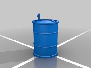 55 gallon oil drum props container garage modelismo 3d print model - Mito3D