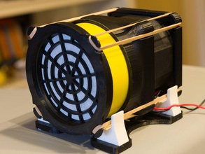 filtro del ventilador de soplado acoplador 3d la impresora accesorios 3d print model - Mito3D