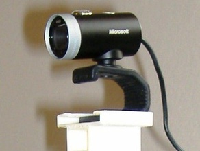tripod holder ms lifecam&acirc&bdquo&cent other camera mount webcam 3d print model - Mito3D