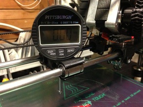 prusa i2 digital indicator mount 3d printer accessories dial mendel 3d print model - Mito3D