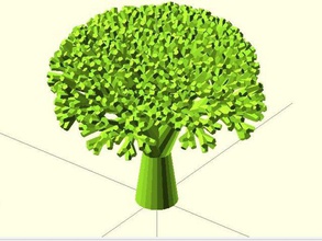 recursive broccoli math art customizer vegetable 3d print model - Mito3D