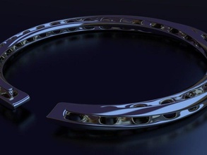 mobius groviglio di bangle bracciali 3d print model - Mito3D