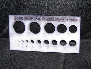 hole nut gauge 3d printing tests 3d print model - Mito3D
