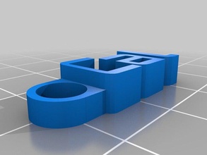cal chaveiro organização personalizado 3d print model - Mito3D