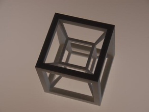 cubo outros 3d arte caixa geometria imaterialise modelo parte poliamida 3d print model - Mito3D