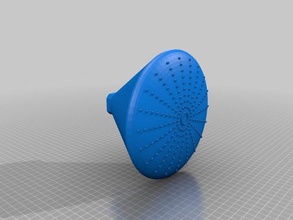 7 pouces de diamètre pluie style douche tête à la salle bains personnalisé 3d print model - Mito3D