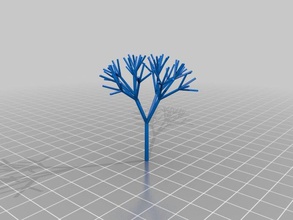 my customized recursive tree math art 3d print model - Mito3D