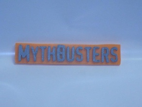 mythbusters işareti işaretler logoları 3d print model - Mito3D