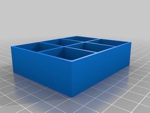 mi personalizados paramétrico compartimiento de la caja desmontable divisores contenedores 3d print model - Mito3D