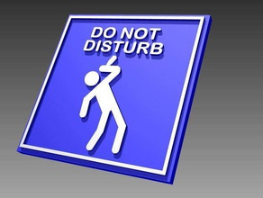 do not disturb sign other 3d funny inventor laser 3d print model - Mito3D