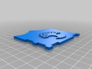 guilda selesnya deck box placa de face jogos personalizado 3d print model - Mito3D
