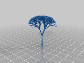 mon personnalisés récursive de l'arbre un certain degré l'aléatoire les mathématiques l'art 3d print model - Mito3D