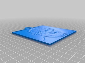 chuck hull lithophane 2d art personalizzato 3d print model - Mito3D