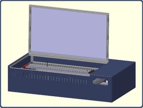 scalabile laser 2x telaio del cavalletto pelli di auto mod 3d le stampanti buildlognet cnc makerslide openscad parametrico 3d print model - Mito3D