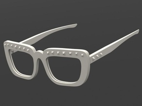 studded sunglasses 3d printing 3d print model - Mito3D