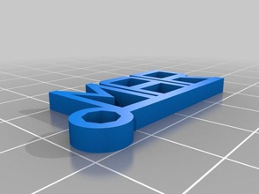 mar Anahtarlık özelleştirilmiş 3d print model - Mito3D