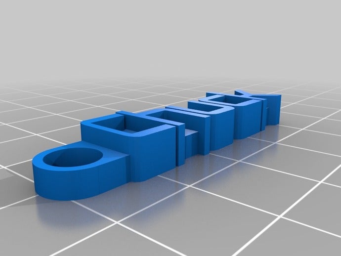 chuck keychain organization customized 3D print model - Mito3D