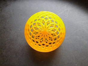 spherical lattice math art b9c b9creator 3d print model - Mito3D