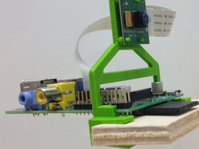 raspberry pi, il monte pi camera mount fai da te 3D print model - Mito3D