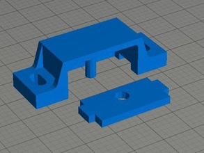 plastic replacement housing magnet used hold door closed parts holder 3d print model - Mito3D