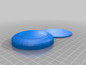 dört düğmeli yuvarlak durumda benzer simon 3d baskı testleri kasa oyun geçin dokunsal 3d print model - Mito3D