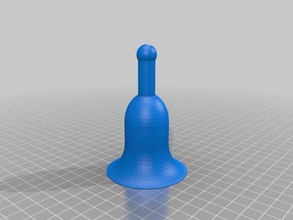 bell integral clapper handle other openscad 3d print model - Mito3D
