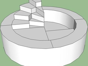 circular escadas edifícios estruturas 3d print model - Mito3D