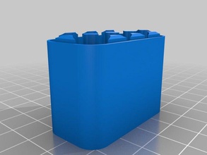2x4 rr Pil Kutusu kaplar özelleştirilmiş 3d print model - Mito3D