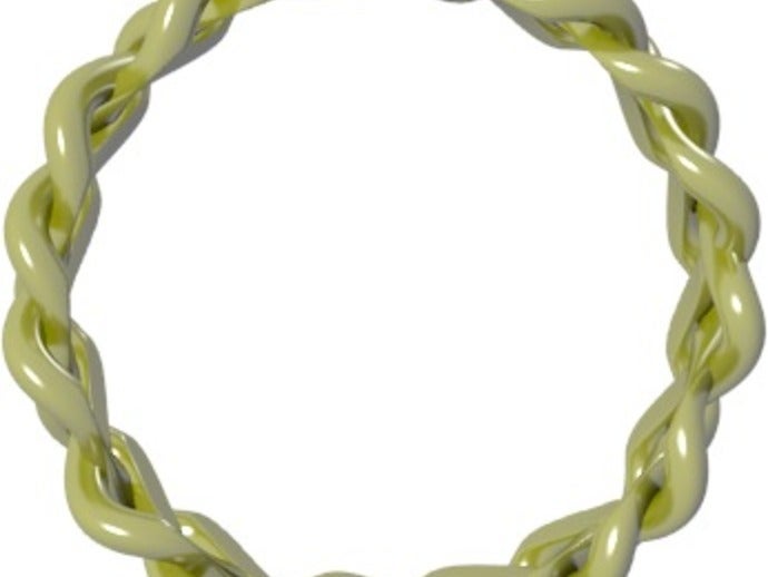 braided ring rings blender script 3D print model - Mito3D