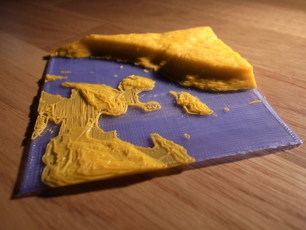 terrain model sundvollen kleivstua norway other 3d geography landscape openscad supportless 3D print model - Mito3D