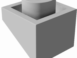 mattonelle di tetto 1x1x23 invertito costruzione giocattoli 3d print model - Mito3D