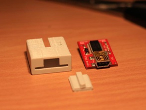 caso sparkfun ftdi básica de fuga eletrônica arduino a caixa openscad usb serial 3d print model - Mito3D