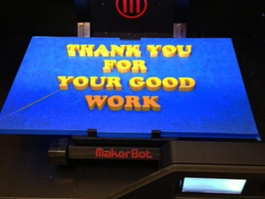 je vous remercie de votre bon travail des signes logos 3d print model - Mito3D